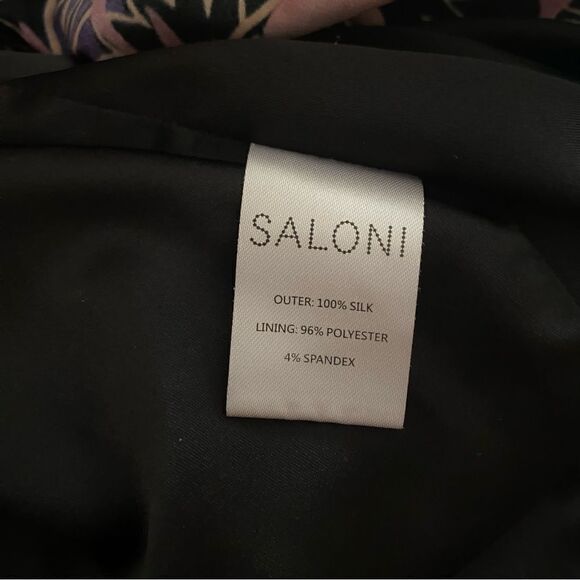 SALONI Penelope Silk Dress Size 6 - Picture 11 of 11